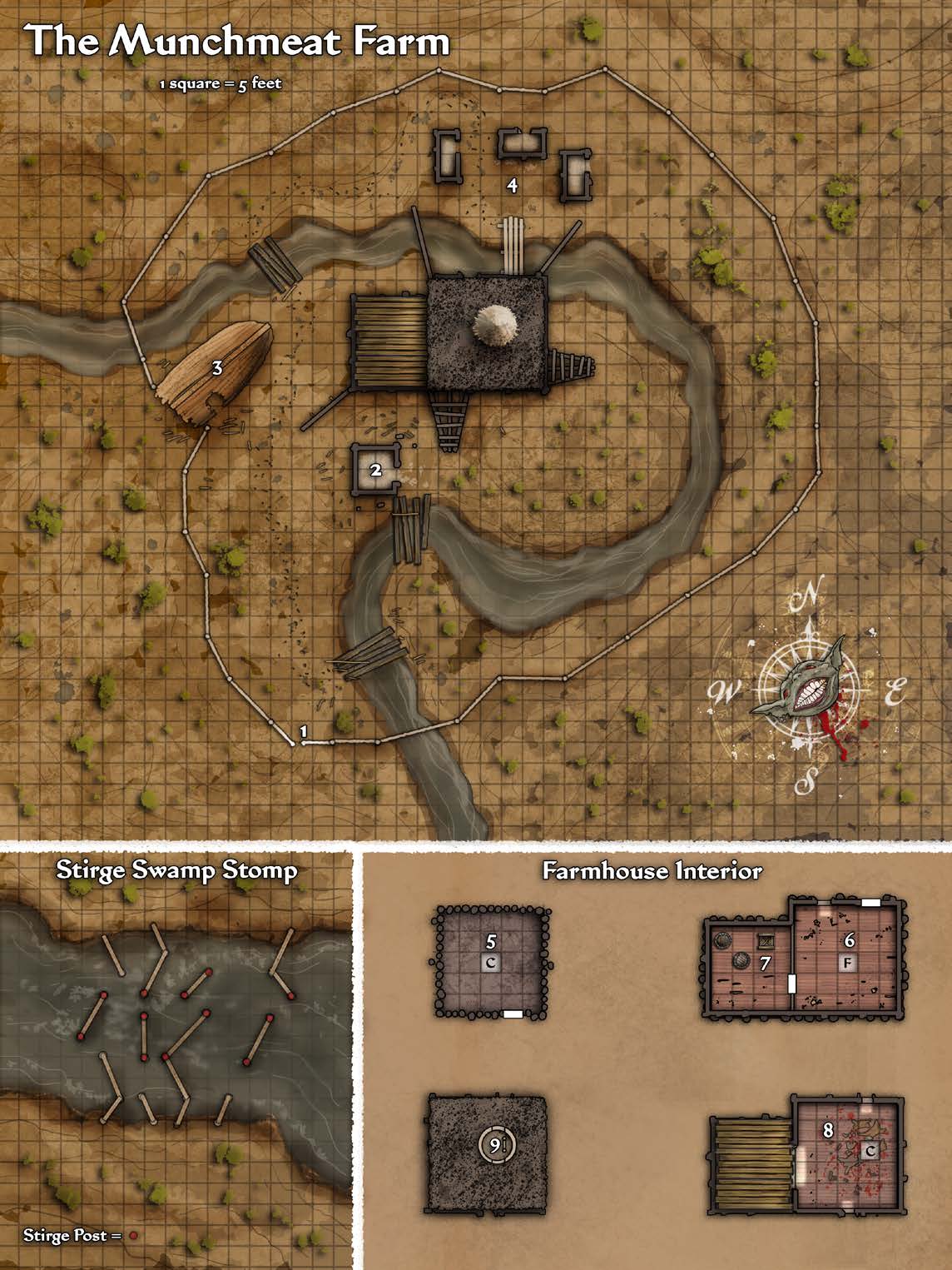 Munchmeat/Manschmied-Hof-Karte (Modul 2)