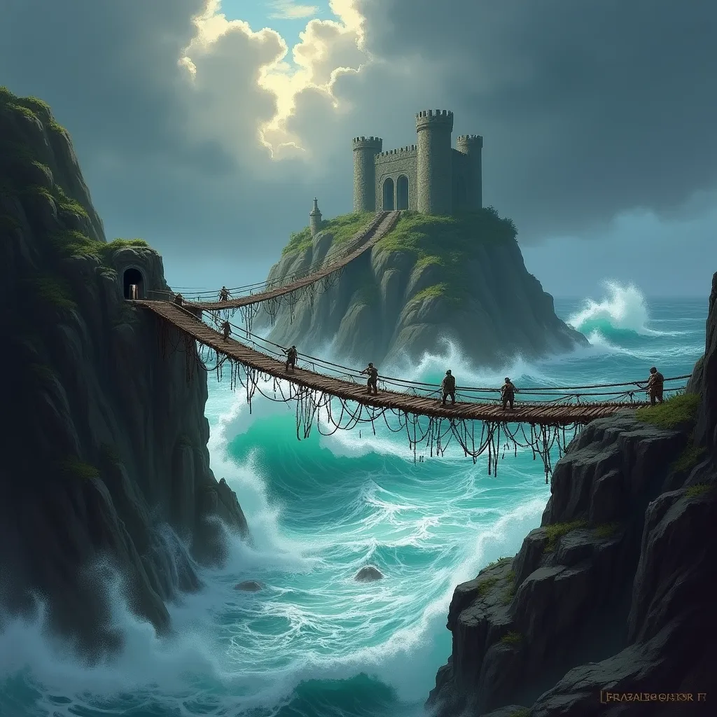 Die Seilbrücke zu Thistletop